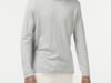 Native Spirit - Eco-friendly men's raw edge collar round neck jumper (Moon Grey Heather)