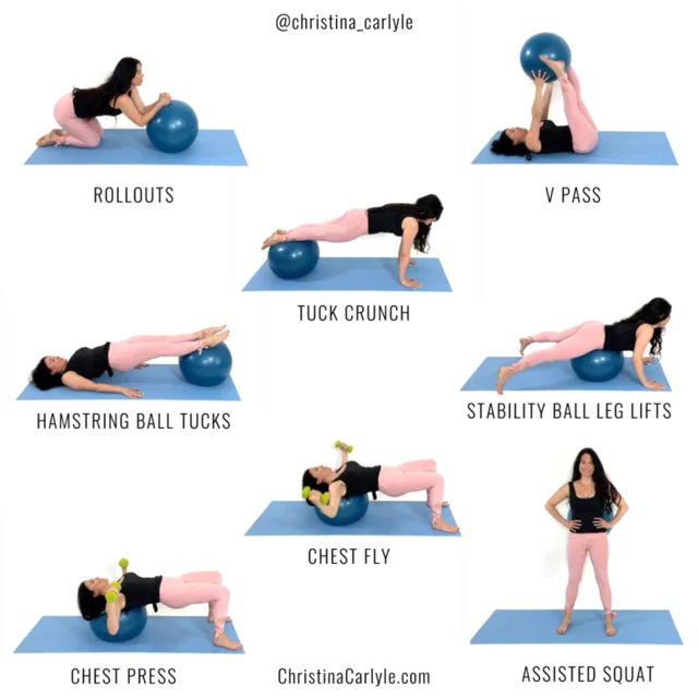 Stability Ball Exercises - Christina Carlyle