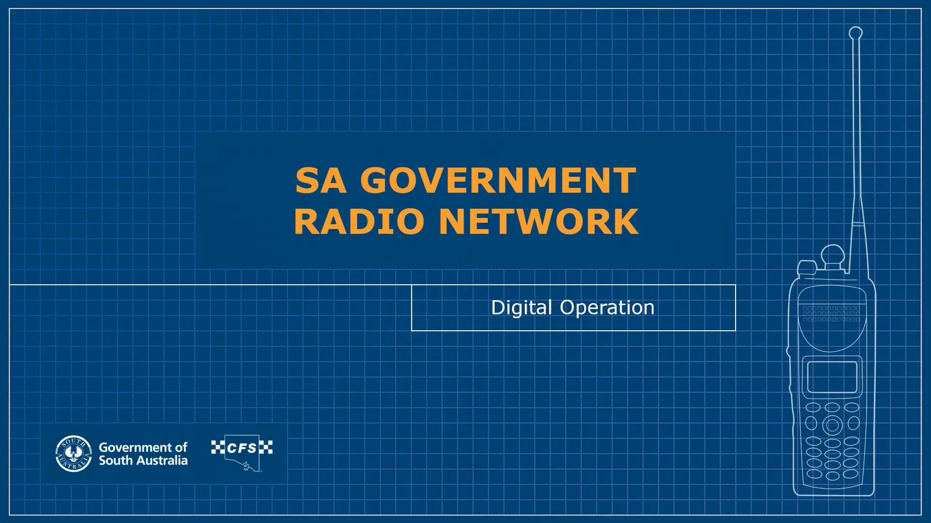 CFS SA GRN Digital Training Introduction