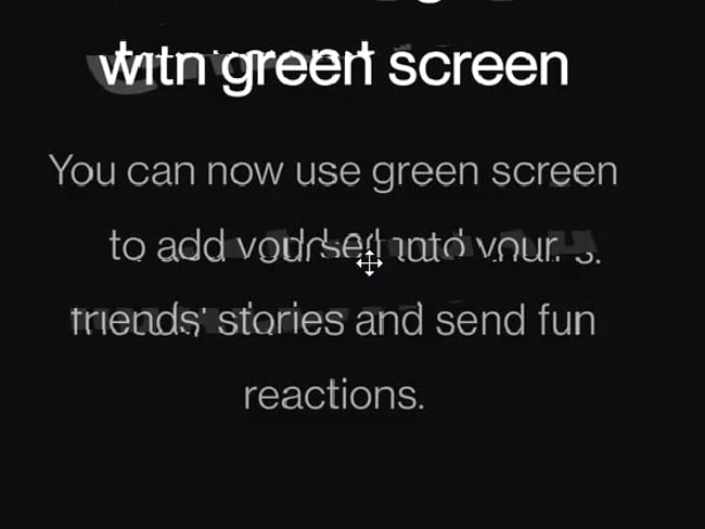 Neu: Stories antworten mit Green Screen