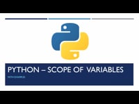 What are Scope of Variables 