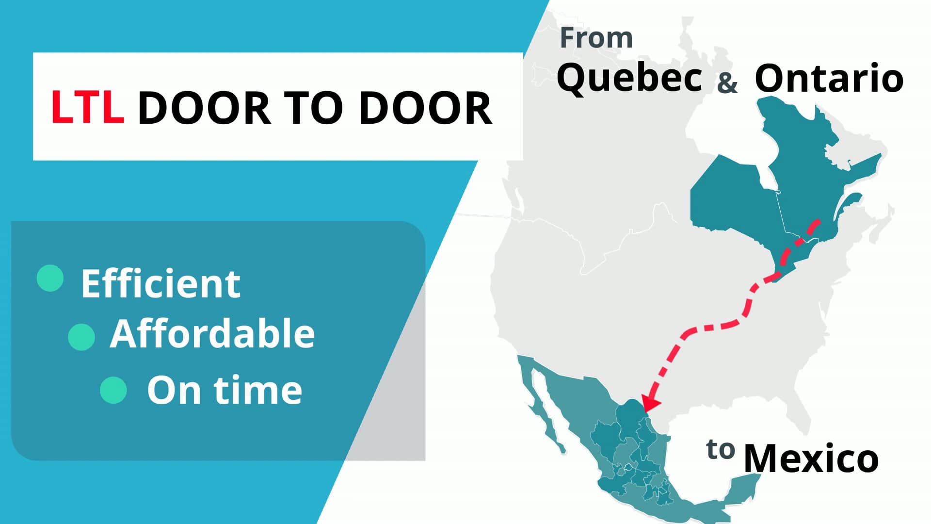 LTL Freight Shipments From Quebec And Ontario To Mexico   Mexicom Logistics