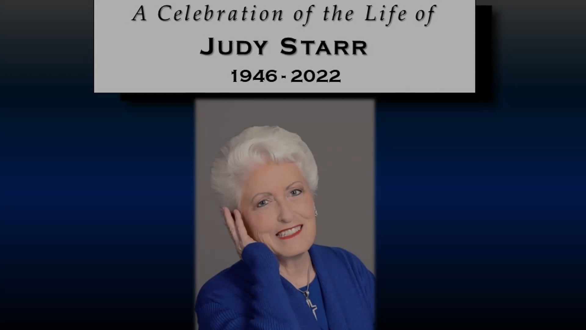 Judy Starr Memorial On Vimeo 