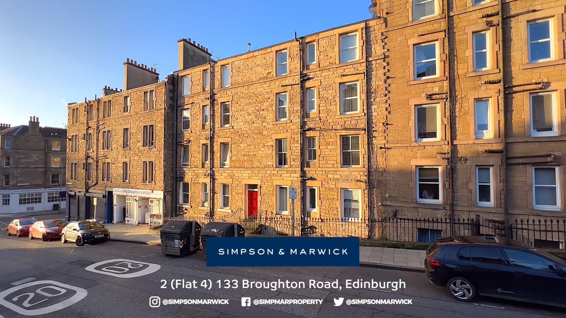 SCENEINVIDEO 2 (Flat 4) 133 Broughton Road, Edinburgh, Midlothian
