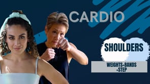 Shoulder Cardio (weights+step+bands)-1:11:23