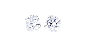5.00 ct. t.w. CZ Stud Earrings in 14kt White Gold
