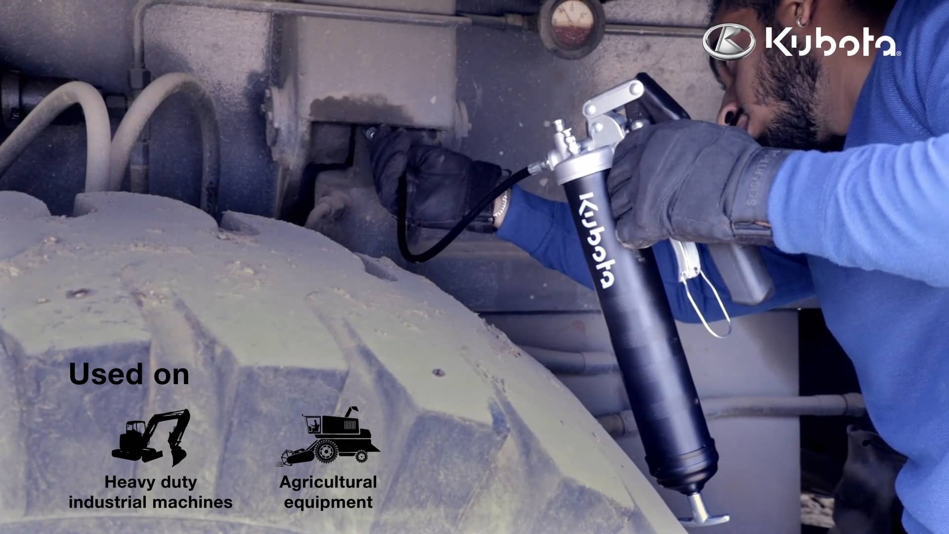 Kubota Dual Action Grease Gun on Vimeo