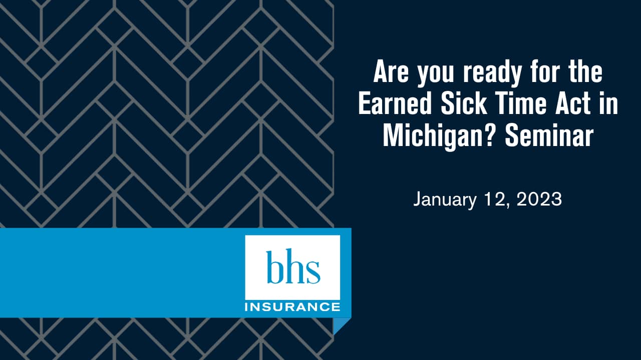 "Are you ready for the Earned Sick Time Act in Michigan?" Seminar on Vimeo