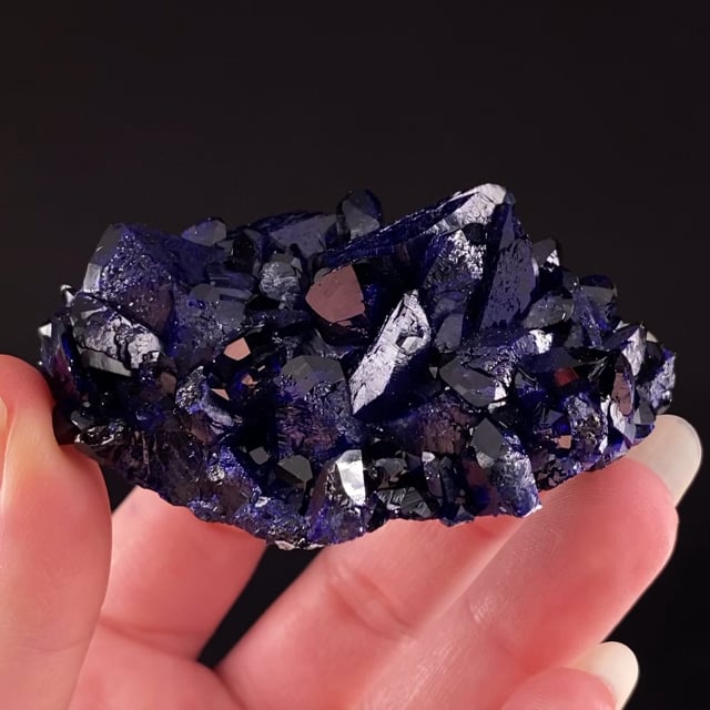 Azurite (fine crystals)