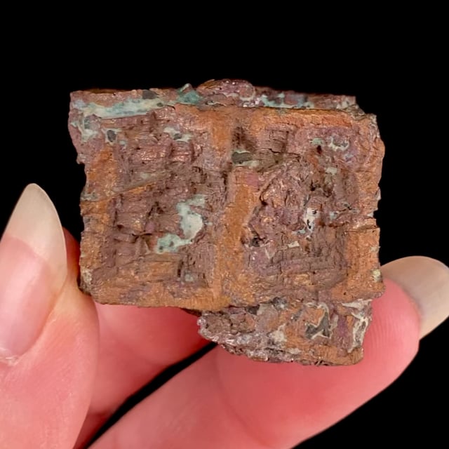Copper pseudomorph after Aragonite (large "floater" specimen)