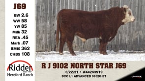 Lot #J69 - R J 9102 NORTH STAR J69