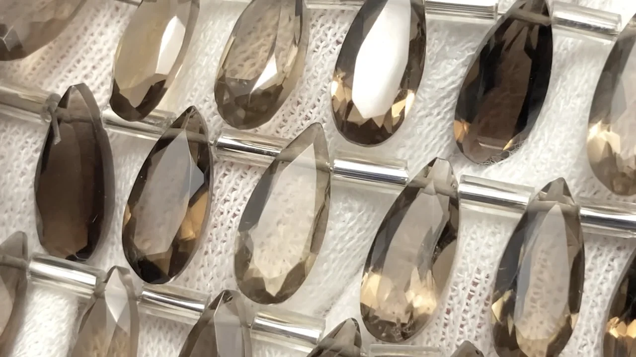 スモーキークォーツ (茶水晶)|産地・ブラジル ペアシェイプ スモーキークォーツ (茶水晶)|産地・ブラジル ペアシェイプ