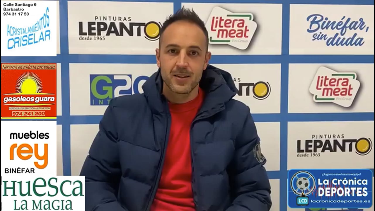 LA PREVIA / UD Barbastro - CD Binéfar / DAVID GIMÉNEZ (Entrenador Binéfar) Jornada 17 / 3ª División