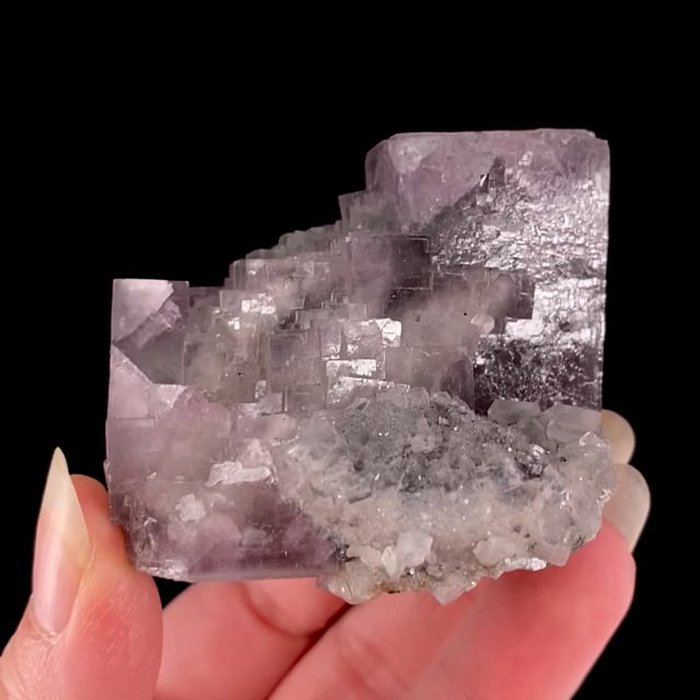 Fluorite (classic bi-colored crystals)