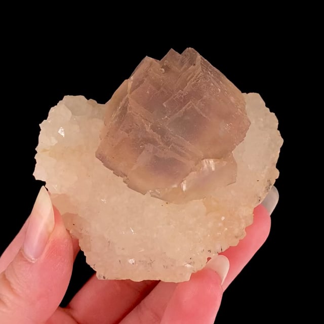 Fluorite (bi-colored crystals)