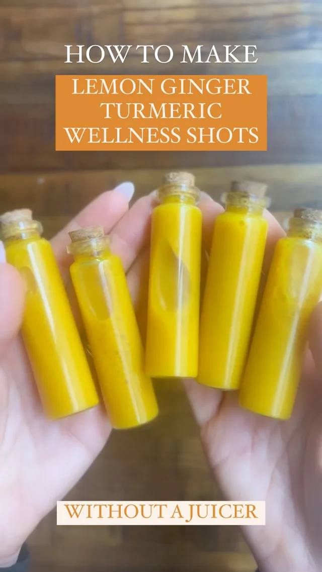 Ginger and turmeric shots - Marie Food Tips
