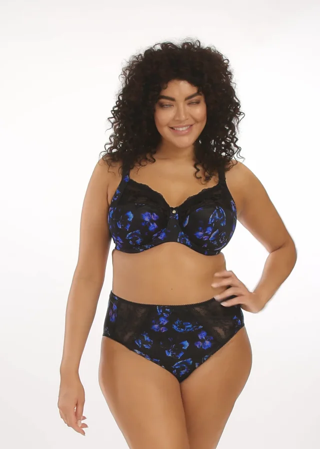 Elomi Priya Plunge bra G-M cup BLACK –