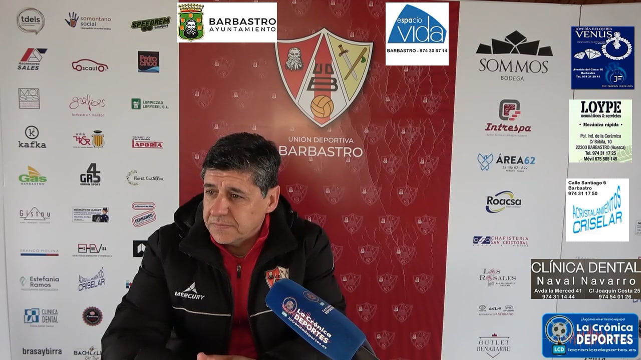 JOSETE (Entrenador Barbastro) UD Barbastro 2-0 CD Binéfar / Jornada 17 / 3ª División
