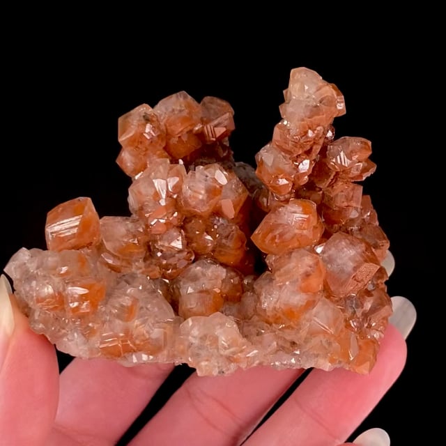 Calcite with iron oxide inclusions