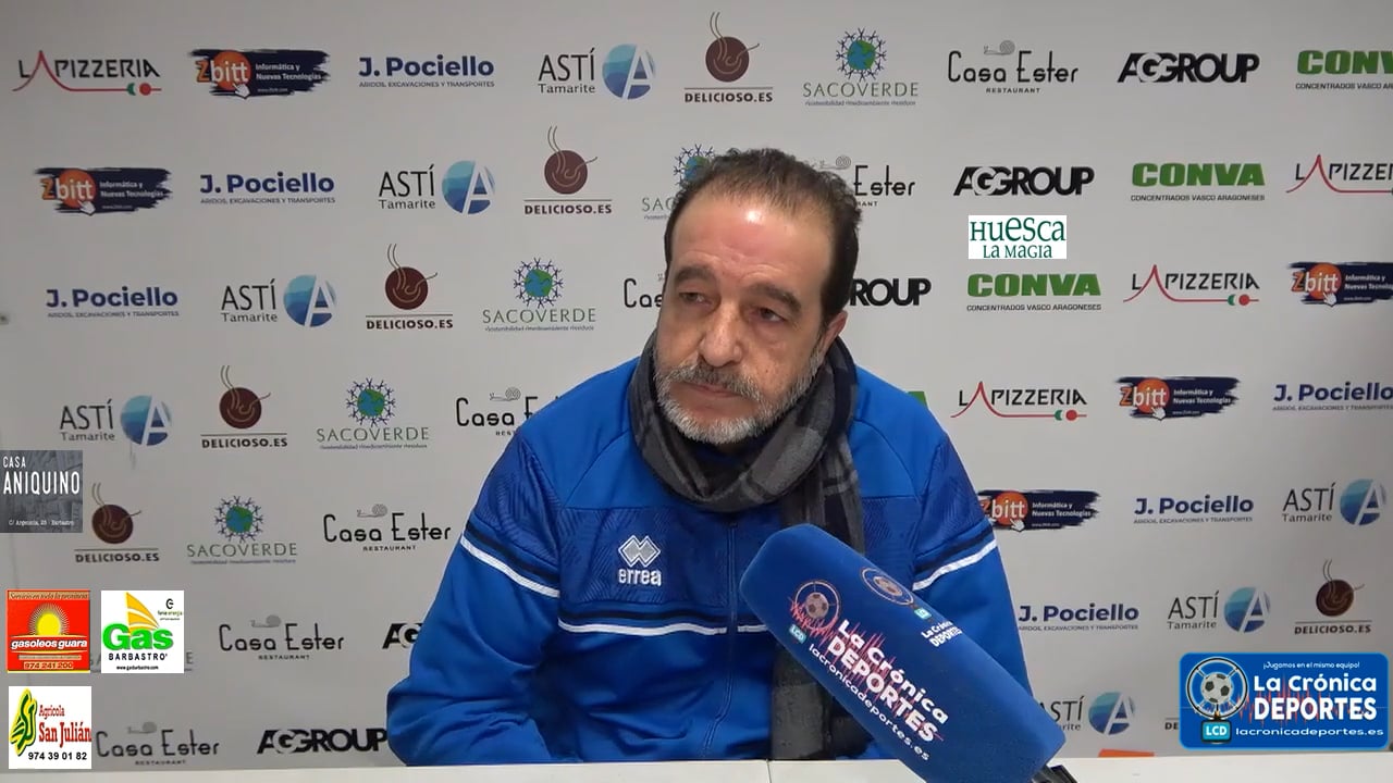 FÉLIX JIMÉNEZ (Entrenador Tamarite) CDJ Tamarite 1-0 CF Illueca / Jornada 17 / 3ª División