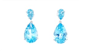 14.00 ct. t.w. Sky Blue Topaz Drop Earrings in Sterling Silver