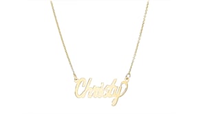 14kt Yellow Gold Script Name Necklace