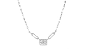 50 ct. t.w. Diamond Cluster Necklace in Sterling Silver