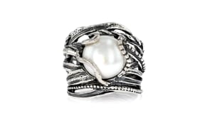 12-12.5mm Cultured Pearl Ring in Sterling Silver