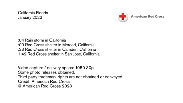 Disaster B-roll - California floods - January 2023