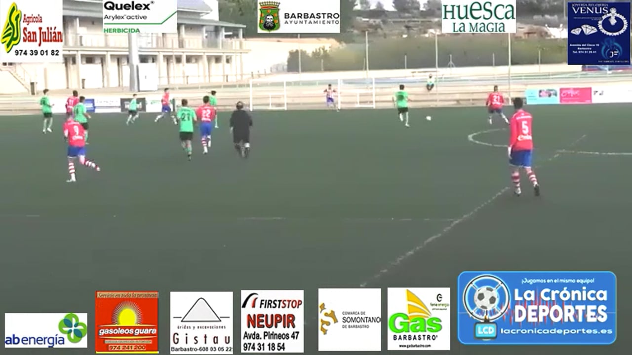 (RESUMEN y GOLES) UDB Somontano 1-1 CF Montañesa / Jornada 15 / 2ª Regional - Gr 2-2
