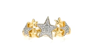 11 ct. t.w. Diamond Star Cluster Ring in 14kt Yellow Gold