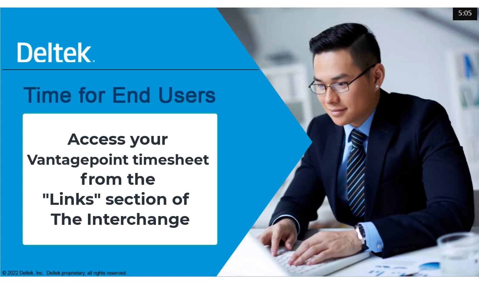 Vantagepoint Timesheet Tutorial on Vimeo