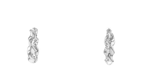 Italian Sterling Silver Jewelry Set Three Pairs of Hoop Earrings