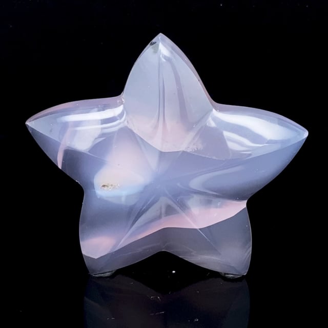 Purple Chalcedony Carving, Star