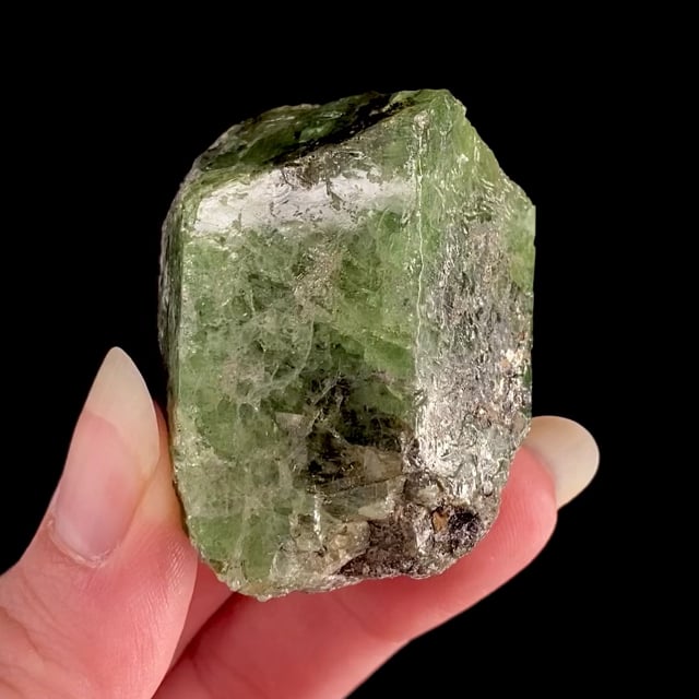 Grossular Garnet (var: Tsavorite) (BIG crystal!)