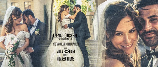 Elena Giuseppe Trailer di Matrimonio Villa Passerini Cortona Toscana