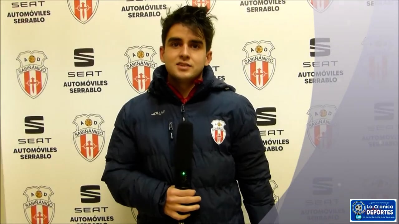 DAVID CABRERO (Jugador Sabiñánigo) AD Sabiñánigo 0-1 Internacional de Huesca / Jornada 13 / Regional Preferente Gr 1 / Fuente: YouTube Deporte Cantera 