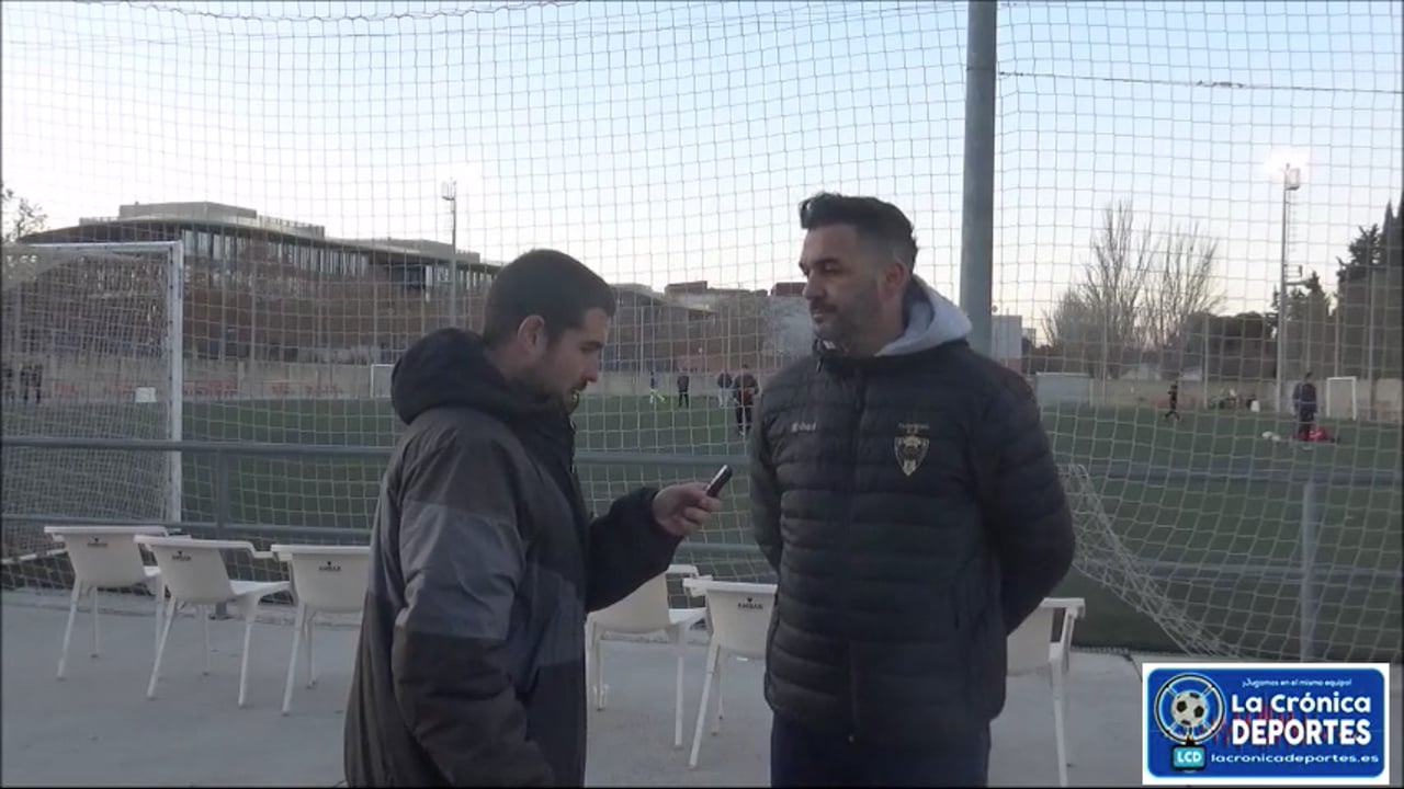 HÉCTOR PÉREZ (Entrenador El Gancho) AD El Gancho CF 2-4 CF Villa de Alagón / Jornada 15 / Regional Preferente Gr 2 / Fuente: YouTube Raúl Futbolero