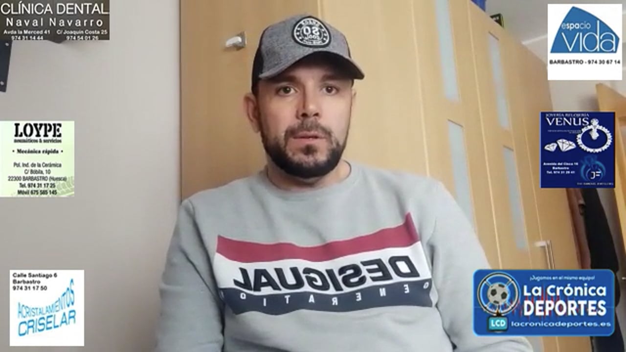 DAVID BERNAL (Entrenador Cariñena) AD Almúdevar 3-2 CD Cariñena / Jornada 17 / 3ª División