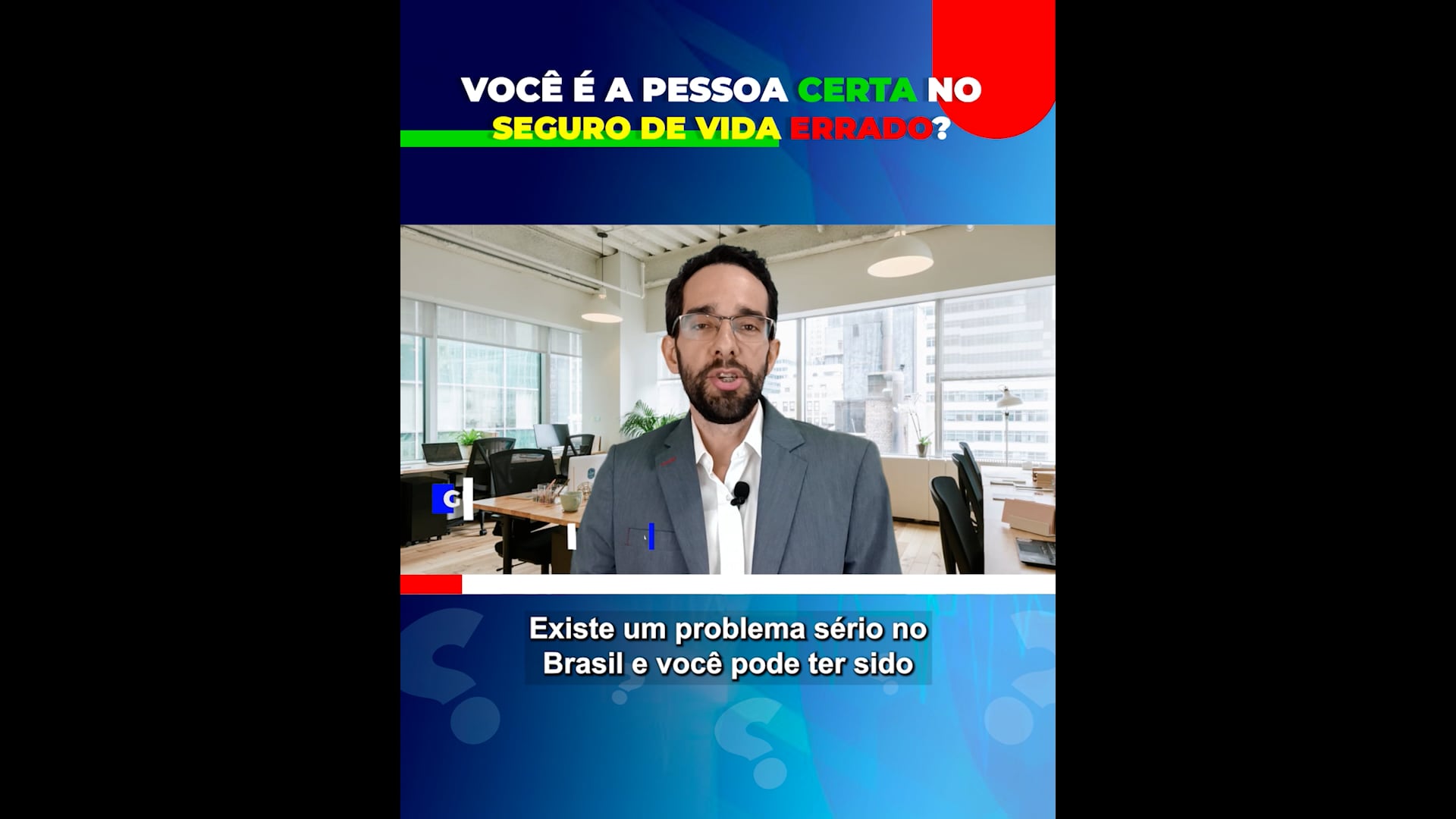 Edição de Vídeo ADS para Especialista em Seguros e Finanças