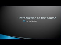 Introduction to the Course and your Tutor