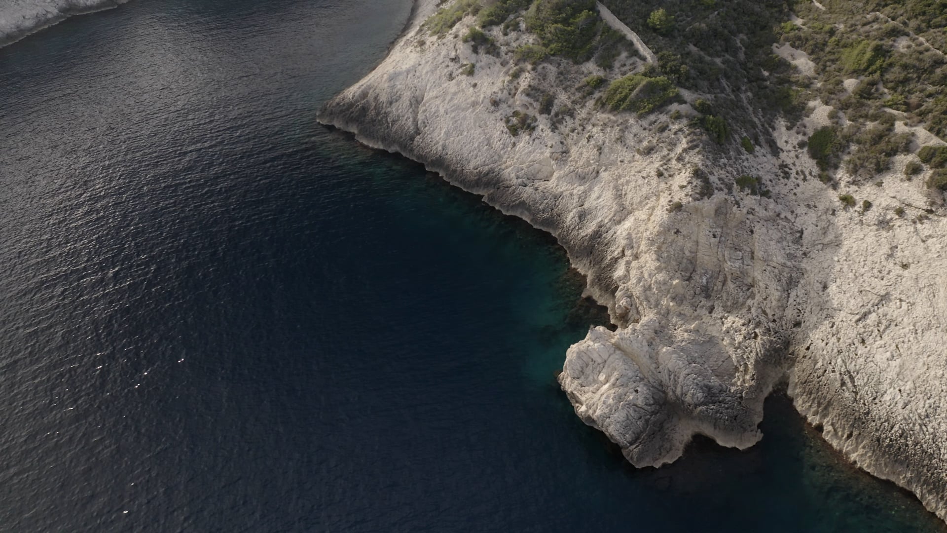 Beautiful stone bay, crystal clear blue sea