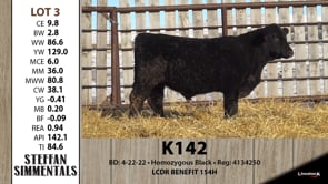 Lot #3 - K142
