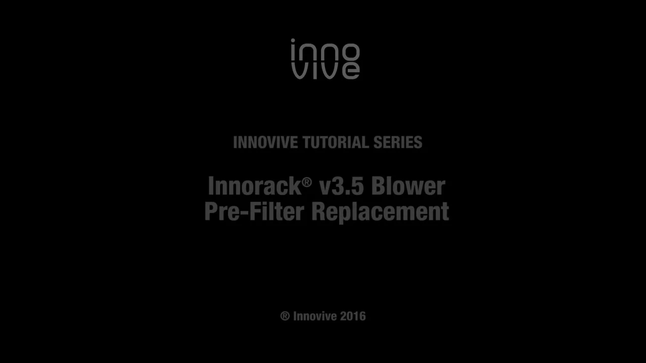 Innovive Innorack v3.5 Supply Blower Pre-Filter Replacement on Vimeo