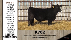 Lot #11 - K702