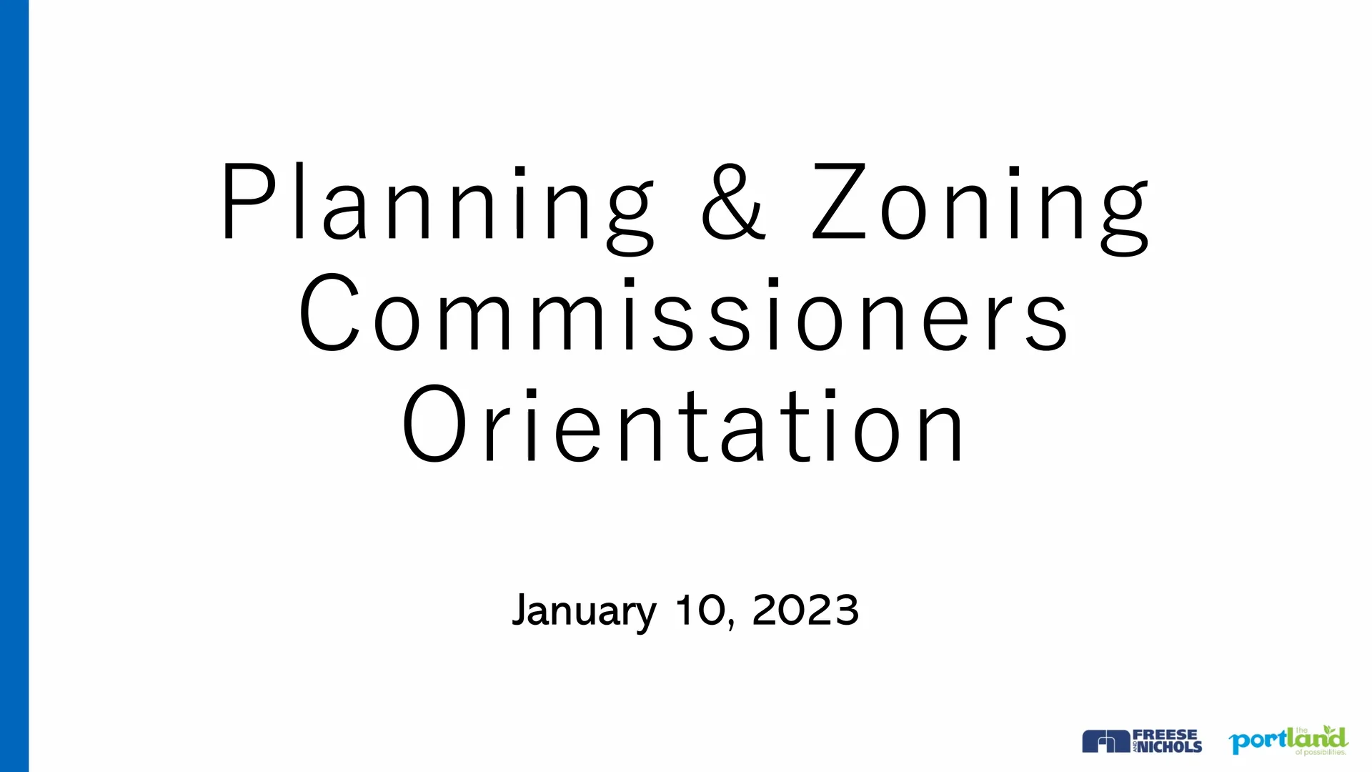 City of Portland's Planning & Zoning Commissioners Training on Vimeo