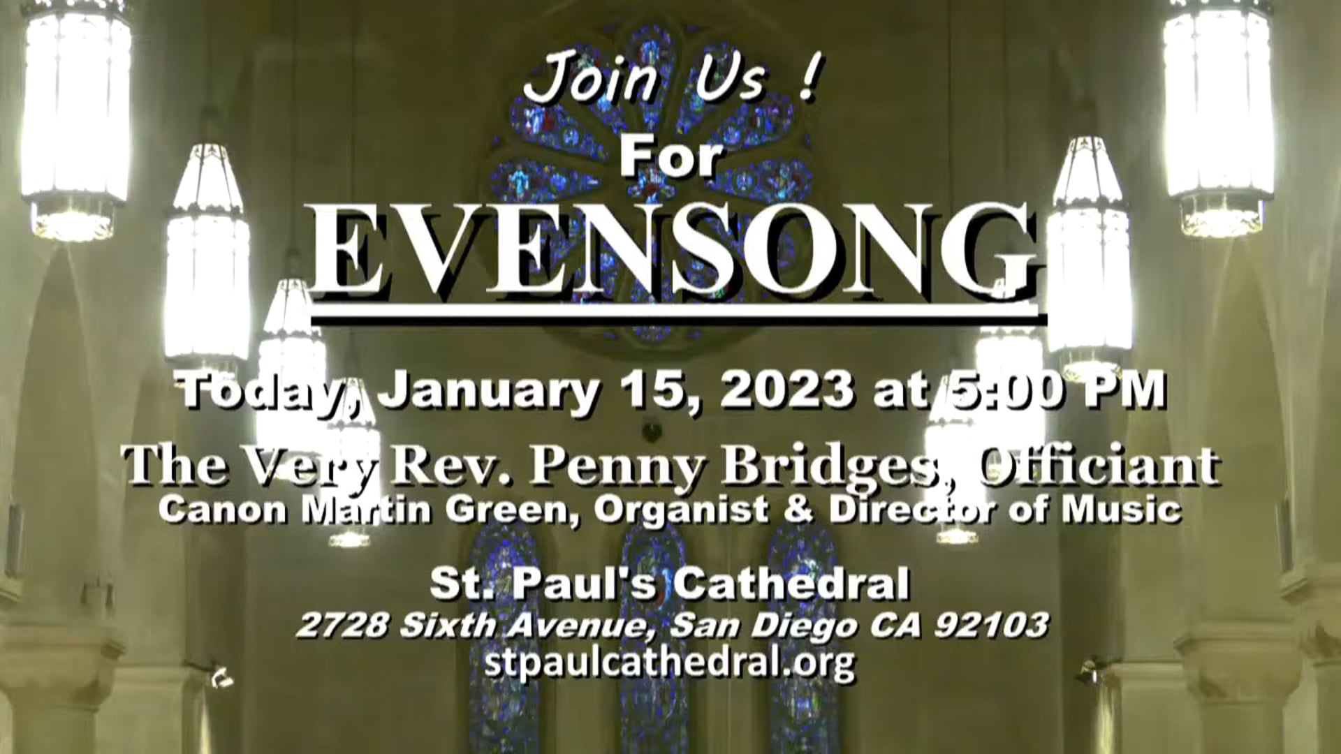 5 pm, Choral Evensong and Organ Recital (1.15.2023).mp4