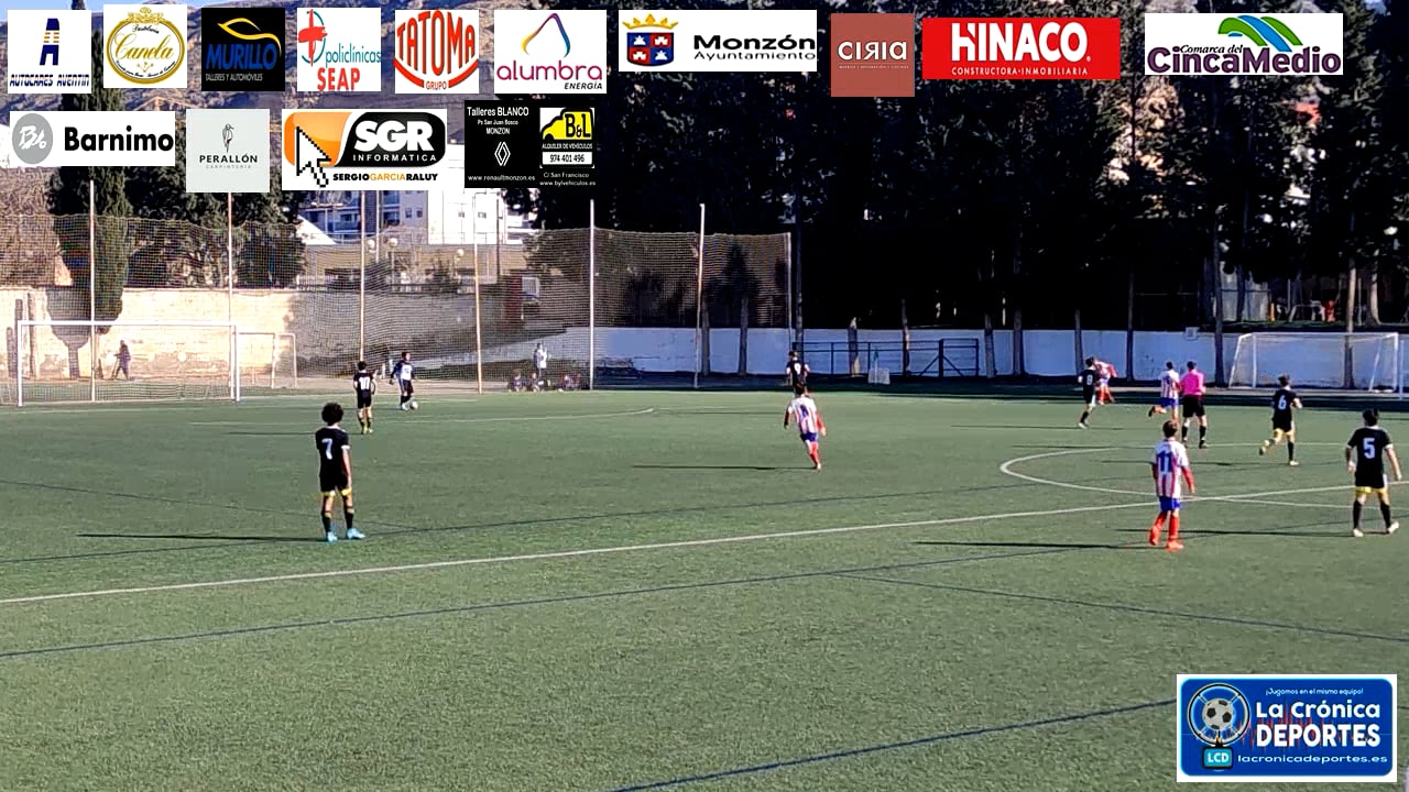 FÚTBOL DIVISIÓN DE HONOR INFANTIL  AT.MONZÓN FÚTBOL BASE QUIMICA DEL CINCA-1-2-R.ZARAGOZA