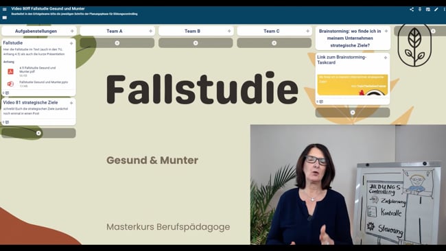 81 - Brainstorming: Strategische Ziele der Fallstudie