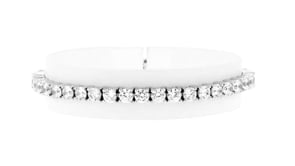10.00 ct. t.w. CZ Tennis Bracelet in Sterling Silver